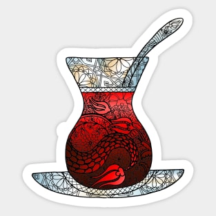 Çay Red Sticker